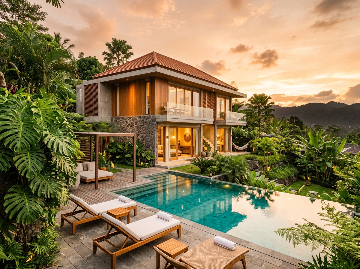 Villa Mewah Yogyakarta dengan Kolam Renang Privat